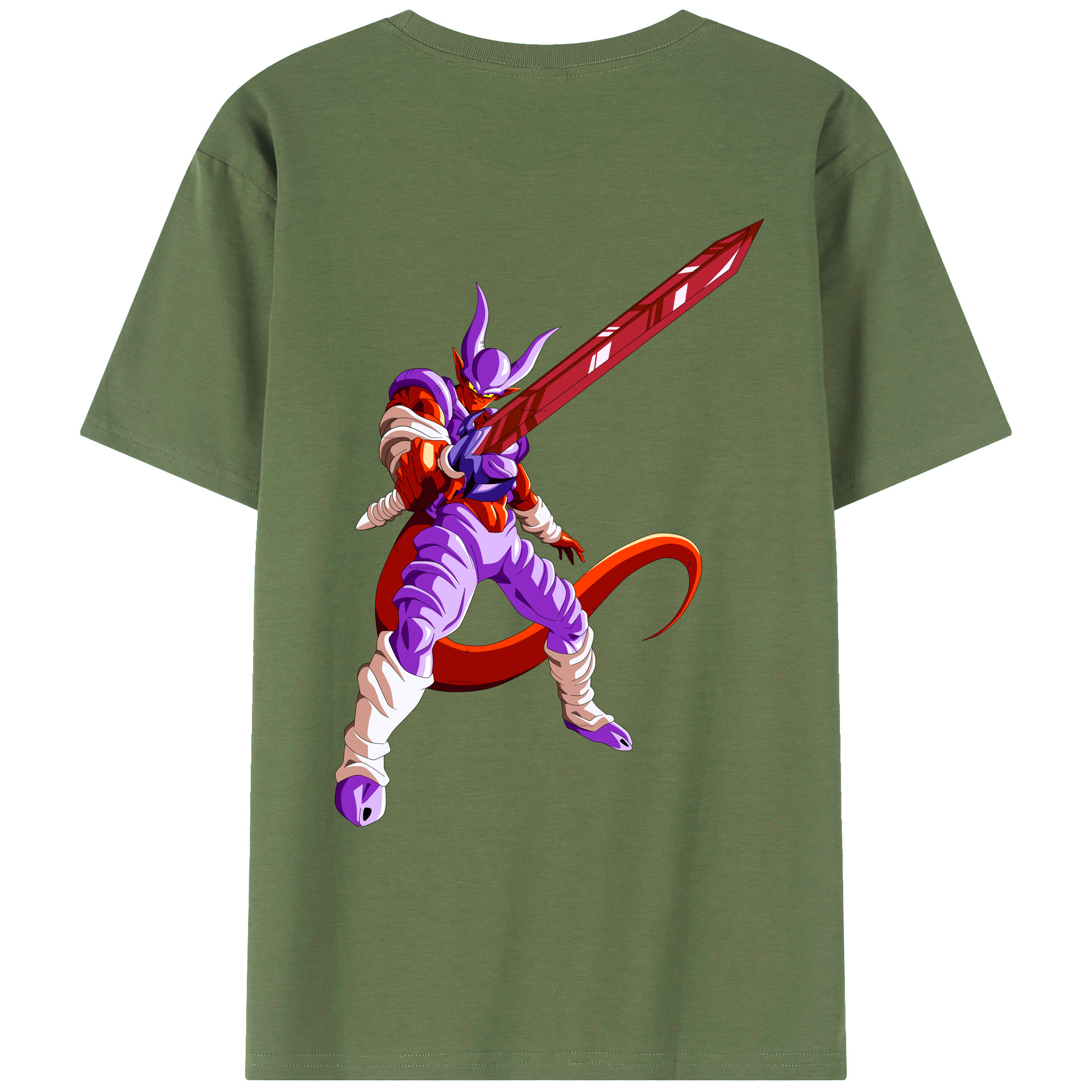 （画像用） ドラゴンボール ジャネンバ DRAGON BALL Janemba 綿100％ メンズ半袖Tシャツ（バックプリント） 通気性